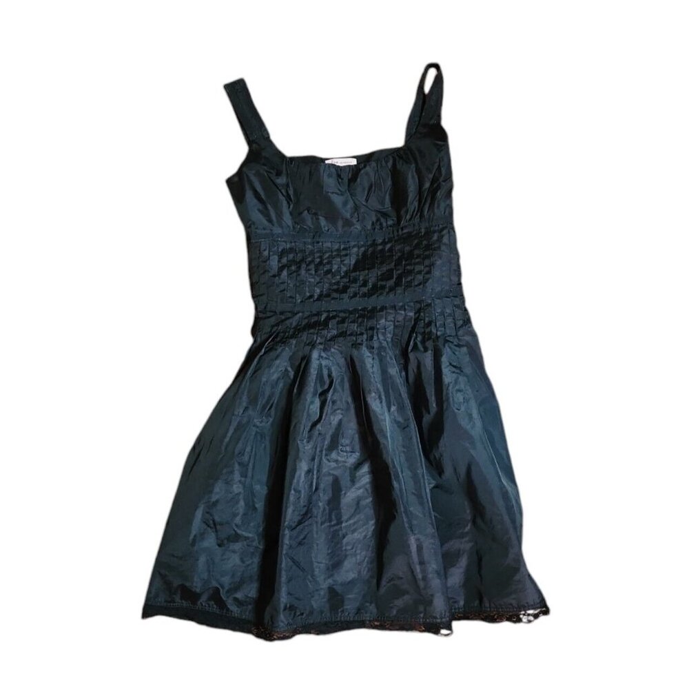 Fire Los Angeles Dress Juniors Size 3 Solid All Black Sleeveless Side Zip